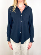Waverly Button Up Shirt in British Royal Navy - The Shoe Hive