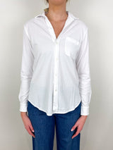 Waverly Button Up Shirt in White - The Shoe Hive
