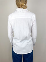 Waverly Button Up Shirt in White - The Shoe Hive