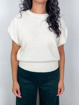 Wedge Sweater in Ivory - The Shoe Hive