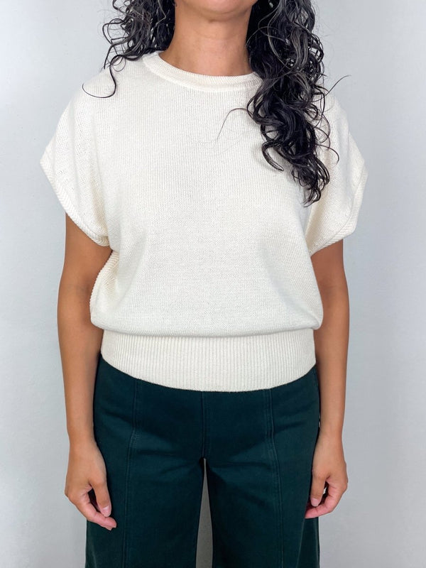Wedge Sweater in Ivory - The Shoe Hive