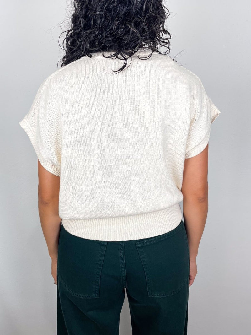 Wedge Sweater in Ivory - The Shoe Hive