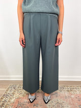 Wide Leg Pull On Pant in Slate - The Shoe Hive