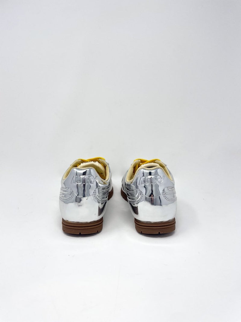 Windspin Low Women's in Mirror Nylon Silver/Ivory - The Shoe Hive
