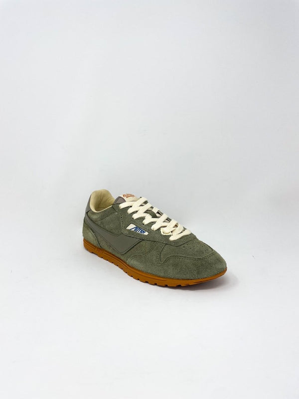 Windspin Low Women's in Suede Leather Moss - The Shoe Hive