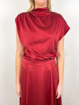 Wish You Would Blouse in Currant - The Shoe Hive