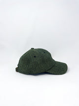 Wool Baseball Hat w/ Petite Ciao in Green/Black - The Shoe Hive