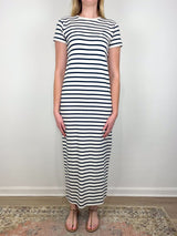 Wynne Dress in Navy Stripe - The Shoe Hive