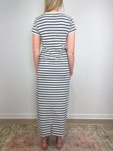 Wynne Dress in Navy Stripe - The Shoe Hive
