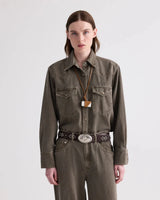 Yellowstone Button Down in Slate - The Shoe Hive