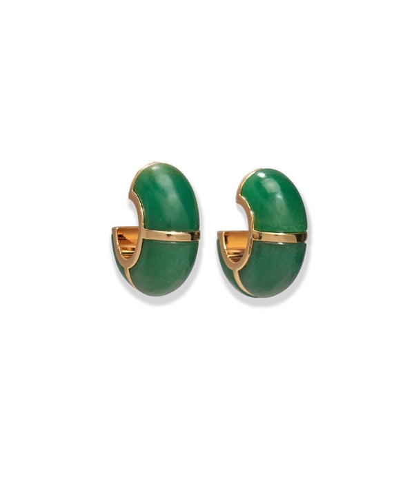 Zellige Hoops in Green Jade - The Shoe Hive