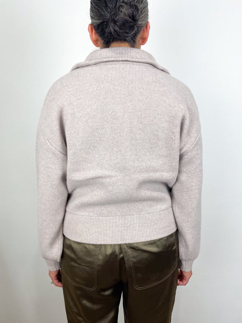 Zip Front Bomber in Quartz - The Shoe Hive