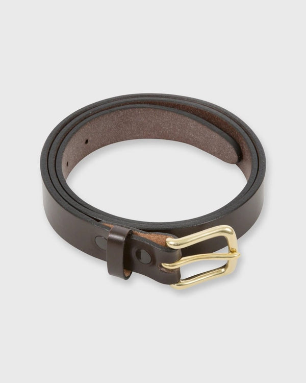 1" Belt Strap Bridle in Chocolate Leather - The Shoe Hive