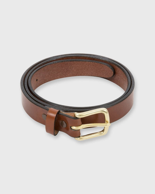 1" Belt Strap Bridle in Medium Brown Leather - The Shoe Hive