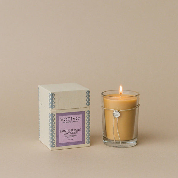 6.8oz Aromatic Candle in Saint Germain Lavender - The Shoe Hive
