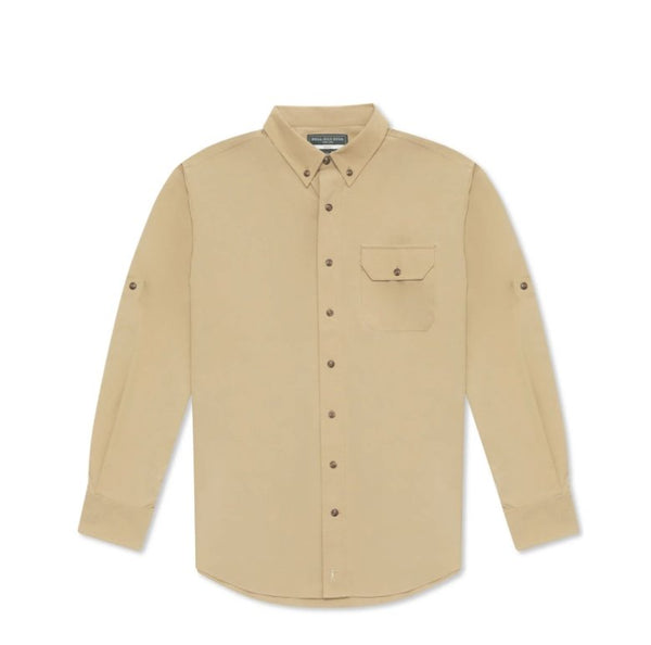 Active + Guide Long Sleeve in Tan by Ball and Buck - The Shoe Hive