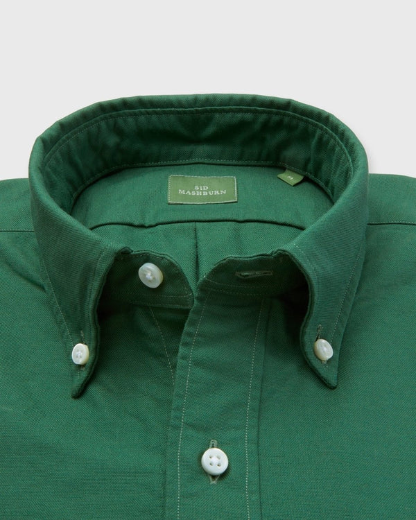 Button-Down Sport Shirt in Green Oxford - The Shoe Hive