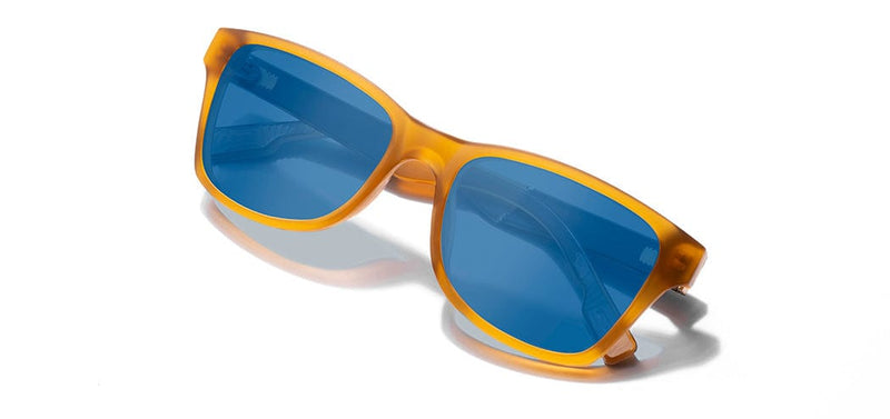 Canby ACTV in Matte Apricot/Elm Burl-Blue Flash Polarized by Shwood - The Shoe Hive