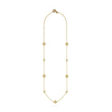 Classic Multi-Disc Station Necklace 36" in Gold - The Shoe Hive