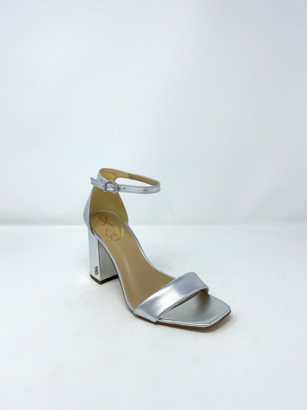 Daniella Metallic Leather in Soft Silver by Sam Edelman - The Shoe Hive