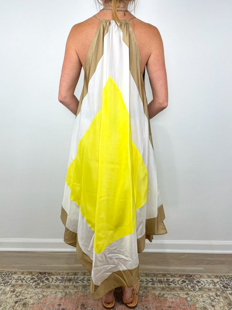 Devonshire Dress Habotai Dye in Sunshine Combo by Joseph - The Shoe Hive