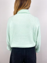 Douillet TNeck Easy Pullover in Pale Mint - The Shoe Hive