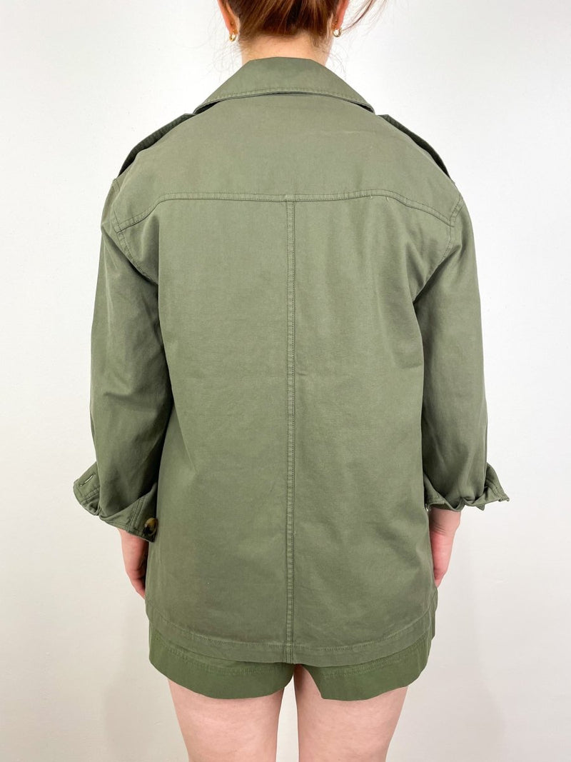 Fields Jacket in Army Green - The Shoe Hive