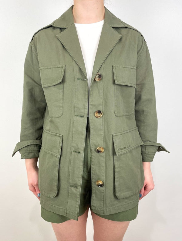 Fields Jacket in Army Green - The Shoe Hive