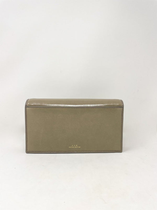 Gold Angular Convertible Crossbody Bag in Warm Grey - The Shoe Hive