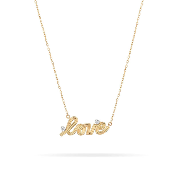 Groovy Love Necklace in 14K Yellow Gold by Adina Reyter - The Shoe Hive