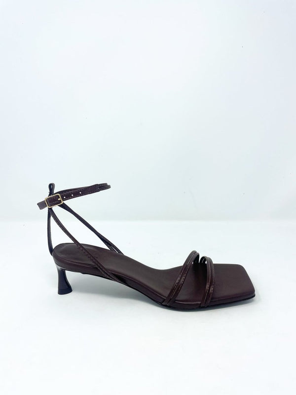 Harper Sandal in Red Brown by Tibi - The Shoe Hive