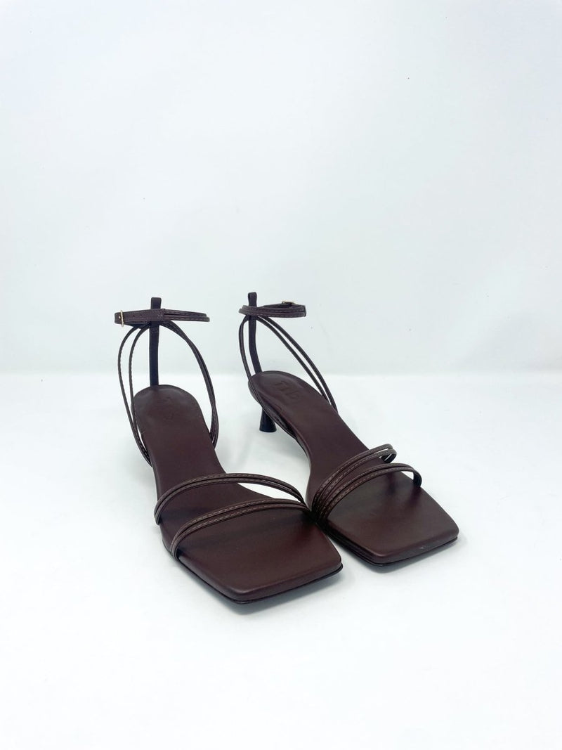 Harper Sandal in Red Brown by Tibi - The Shoe Hive