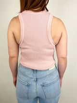 Isabel Rib Tank in Roselle Pink - The Shoe Hive