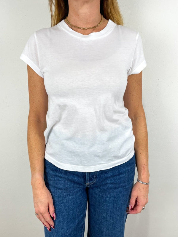 Juliette T-Shirt in White - The Shoe Hive