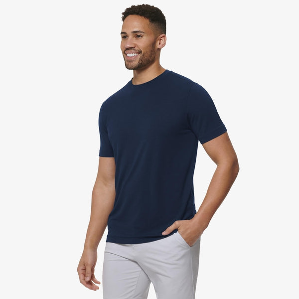 Knox Short Sleeve T-Shirt in Navy Solid - The Shoe Hive
