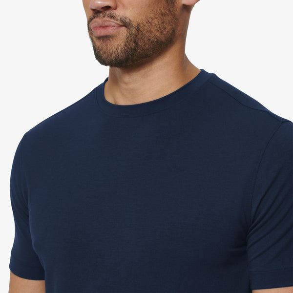 Knox Short Sleeve T-Shirt in Navy Solid - The Shoe Hive