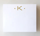 Luxe Initial Notepad in Gold by Black Ink - The Shoe Hive