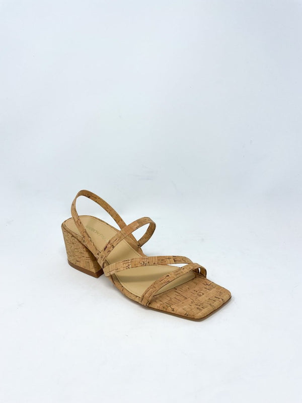 Mitzi 50 Slingback Sandal in Gold Speckled Cork - The Shoe Hive