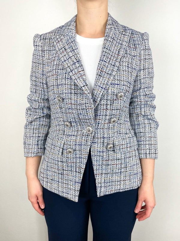 Ryland Dickey Jacket in Blue Multi - The Shoe Hive