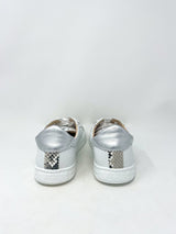 Sade in Gess White/Silver - The Shoe Hive