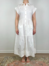 Sarah Dress in Bright White - The Shoe Hive