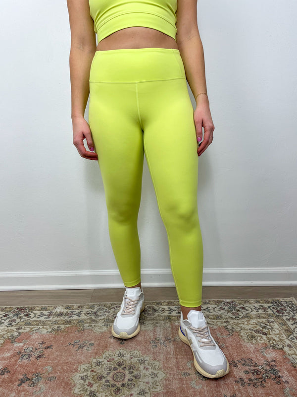 Sculptive 7/8 Tight in Energy Green by Tasc Performance - The Shoe Hive
