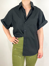 Short Sleeve Kayla in Black - The Shoe Hive