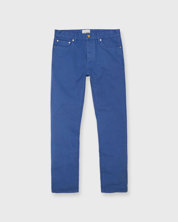 Slim Straight 5-Pocket Pant in Lapis Canvas by Sid Mashburn - The Shoe Hive