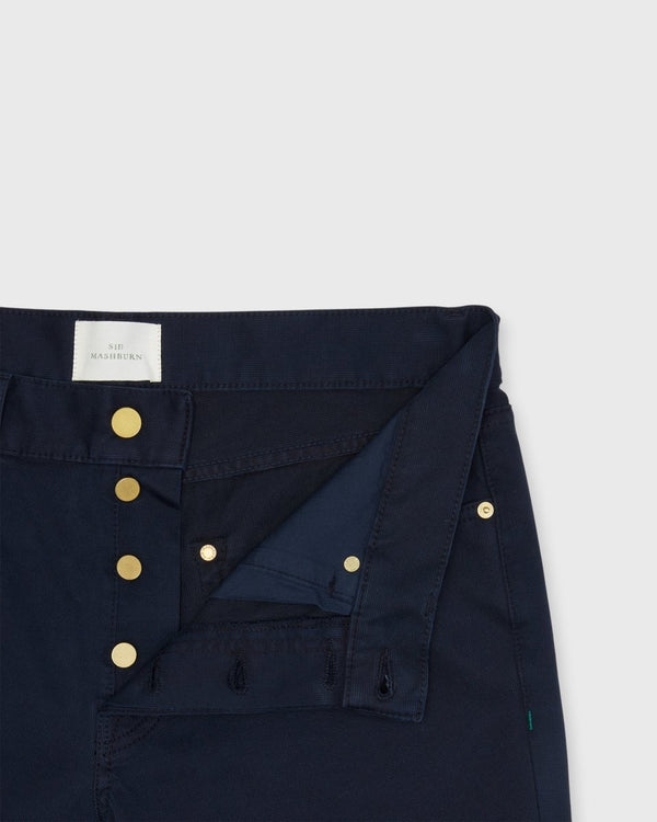 Slim Straight 5-Pocket Pant in Navy Bedford - The Shoe Hive