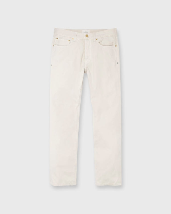 Slim Straight 5-Pocket Pant in Stone Bedford Cord - The Shoe Hive