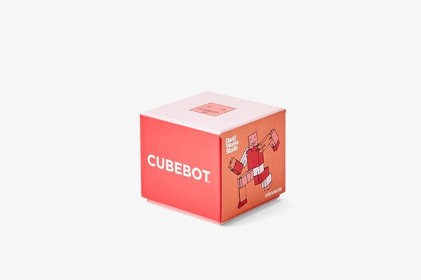 Small Cubebot in Red Multi by Areaware - The Shoe Hive