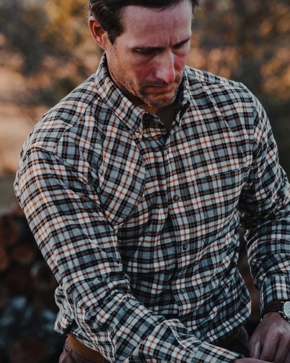 Sportsmans Shirt in Sharptail Plaid by Ball and Buck - The Shoe Hive