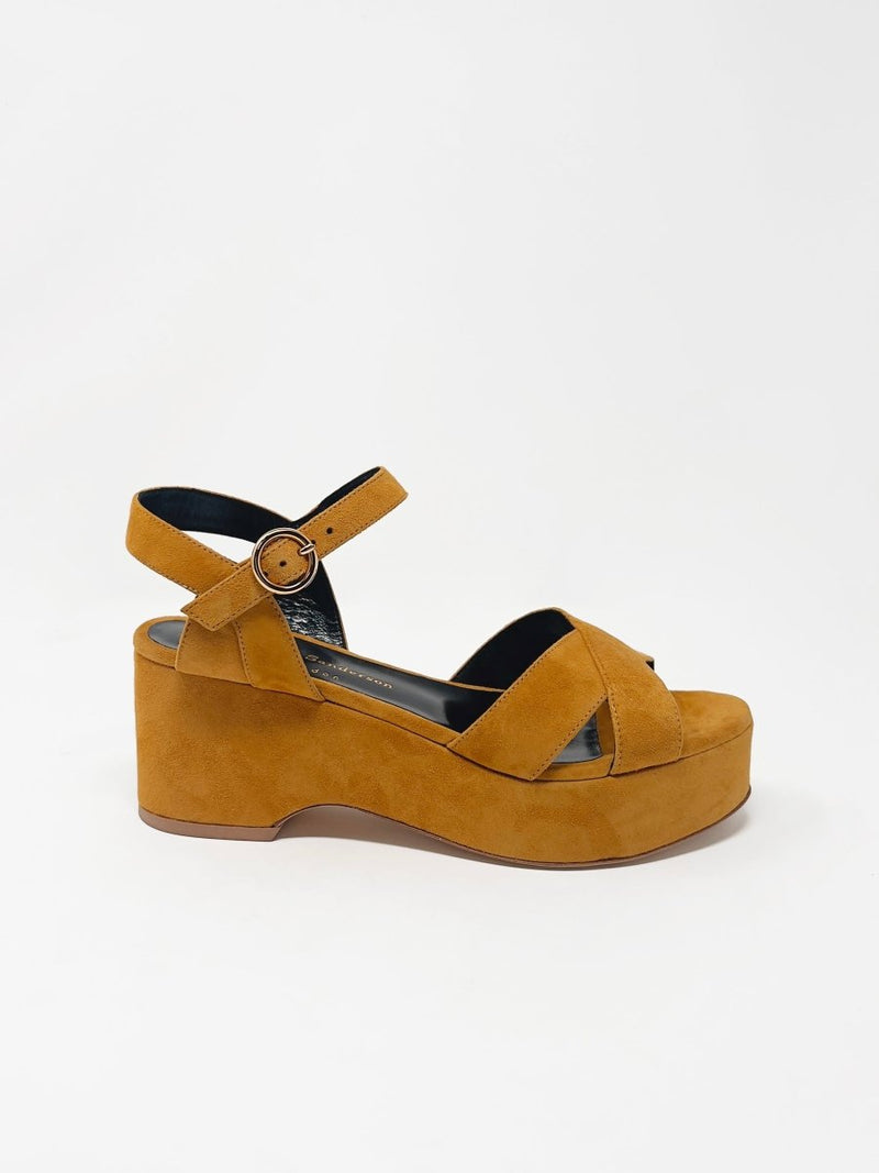 Talitha Suede in Damask Gold - The Shoe Hive