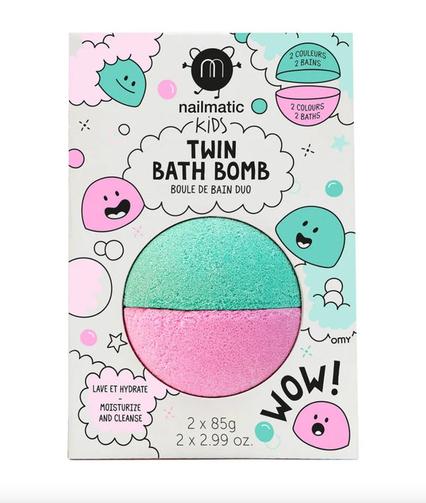 Twin Bath Bomb in Pink/Green Lagoon - The Shoe Hive